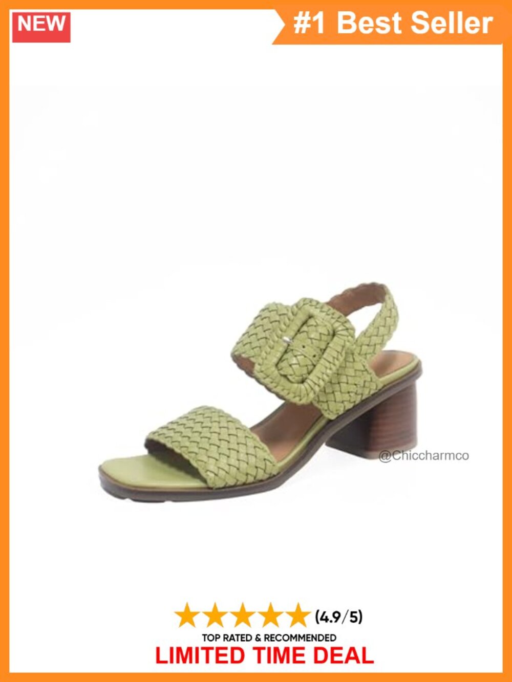 Gentle Souls Kenneth Cole Madylyn Heeled Sandal 2 inch Heel